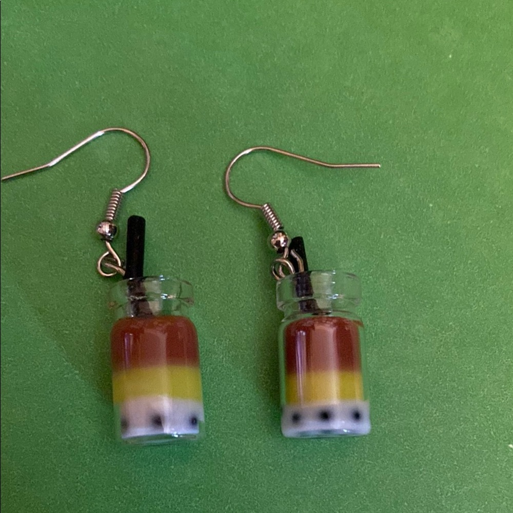 Colorful Bubble Tea Earrings